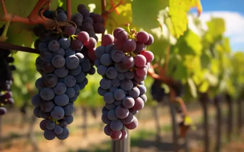 Grappes de Muscat d'Alexandrie mûres, prêtes à être récoltées. Un avis sur leur qualité ? Elles semblent parfaites !