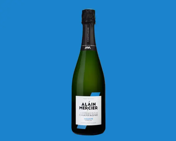 Bouteille de champagne Alain Mercier Sagacité Extra-Dry. Un avis sur ce champagne Mercier est à découvrir.